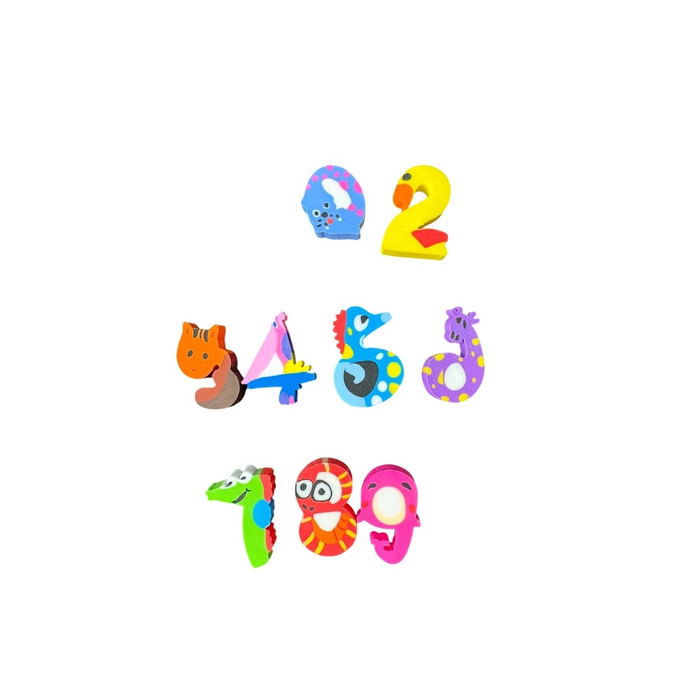 Animal Number‎ Erasers 0 2 3 4 5 6 7 8 9 Missing #1 Colorful Novelty Teacher